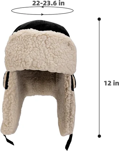 Vista 7 de Peicees Sombrero de aviador con gafas, disfraz para adultos y niños, gorra de piloto para hombres y mujeres, sombrero de trampero de invierno
