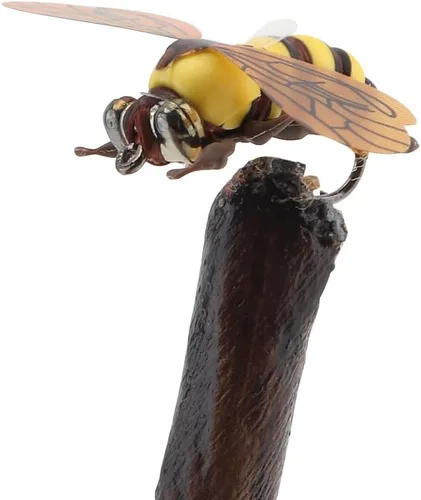 Vista 4 de 2 señuelos de pesca con mosca de abeja, señuelos de pesca de trucha de abejorro, pesca con mosca
