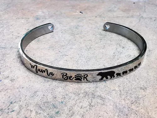 Vista 29 de Pulseras inspiradoras para abuela, mamá, hija, sobrina, tía, grabado, mensaje oculto, pulsera de acero inoxidable, corona de cumpleaños, joyería