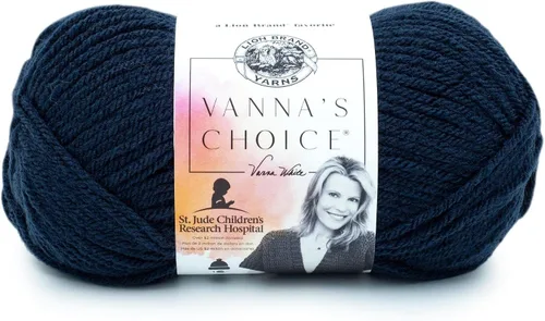 Vista 67 de Lion Brand Yarn (1 madeja) Hilo Vanna's Choice, mármol gris