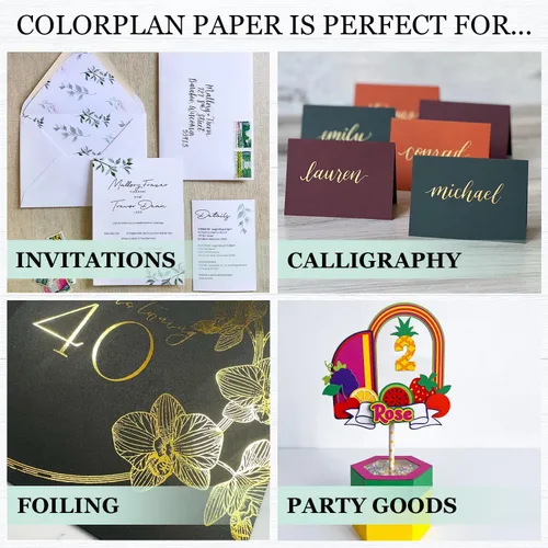 Vista 7 de Cardstock Warehouse Colorplan Amatista púrpura – 8.5 x 11 pulgadas – 100 libras / 9.52 oz/m² de papel de cartulina mate premium – 25 hojas
