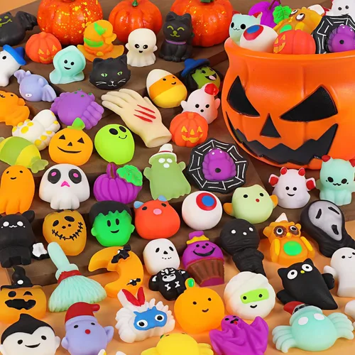 Vista 8 de OCATO 30 juguetes blandos Mochi de Halloween, recuerdos de fiesta