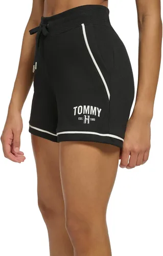 Vista 2 de Tommy Hilfiger Pantalón corto estampado con cordón de ajuste para mujer