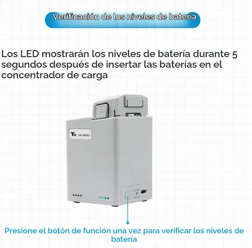 Vista 6 de Hub de cargador de batería con carga de almacenamiento para DJI