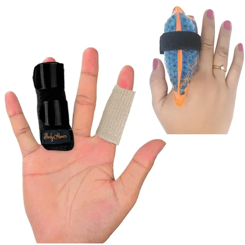Vista 21 de BodyMoves - Férulas para dedos fracturados o para la rehabilitación posquirúrgicas y protectores para aliviar síntomas de artritis y dedos