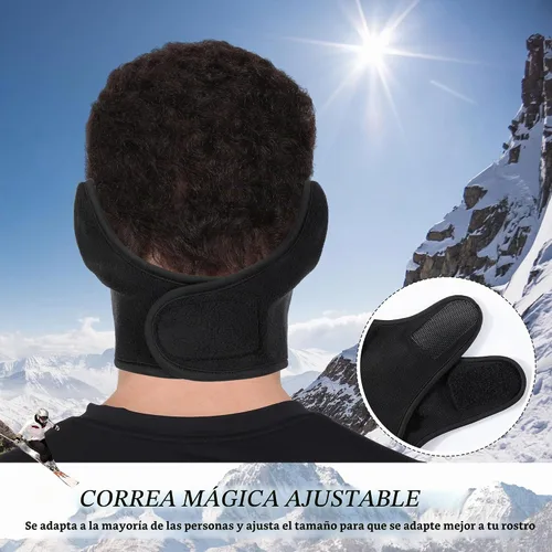 Vista 2 de WTACTFUL Breathable Half Face Mask for Men Women Warm Thermal Balaclava