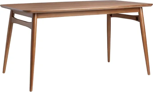 Vista 9 de Walker Edison Mesa de comedor moderna Mid-Century de madera maciza con patas cónicas, 59 pulgadas, fresno inglés