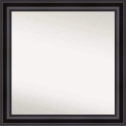 Vista 325 de Amanti Art Espejo personalizado, espejo de baño negro puente, espejo de pared o espejo de tocador de baño sobre el fregadero (26 x 26 pulgadas)
