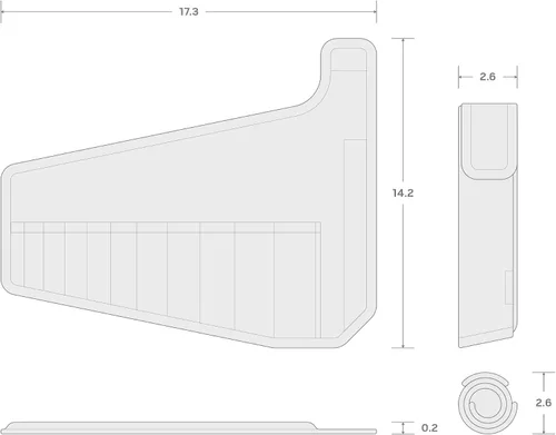 Vista 5 de TEKTON Funda para llave combinada de 11 herramientas (1/4-3/4 pulgadas) OTP21102 Fabricado en Estados Unidos