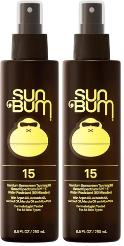 Vista 7 de Sun Bum SPF 15 Aceite Bronceador Hidratante - Vegano y Cumple con la Ley Hawaii 104 (Libre de Octinoxato y Oxibenozona) - Hidratación de Espectro