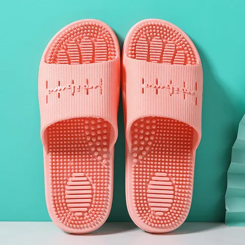 Vista 12 de Promociona la circulación sanguínea, cómodas pantuflas de masaje, pantuflas antideslizantes de fondo grueso, color negro, 40-41, sandalias