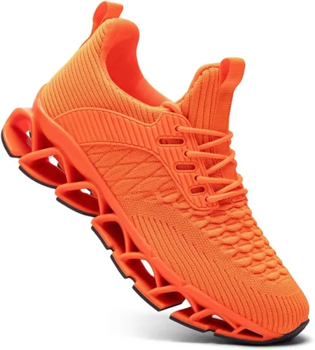 Vista 6 de Zapatos deportivos para hombre sin cordones para correr, caminar, tenis con cuchilla, informales, cómodos, antideslizantes, para el trabajo