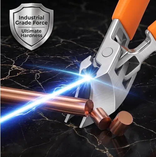 Vista 7 de Cortaúñas inclinadas antisalpicaduras con apertura de mandíbula ancha, cortaúñas afiladas para uñas gruesas, resistente a salpicaduras y uñas Naranja