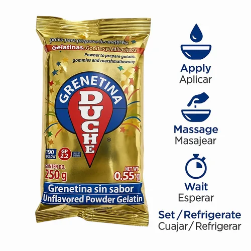 Vista 5 de Duche Gelatina en polvo – 8.81 oz de gelatina sin sabor – Gelatina natural sin sabor en polvo para hornear, cocinar y postres – Polvo de gelatina