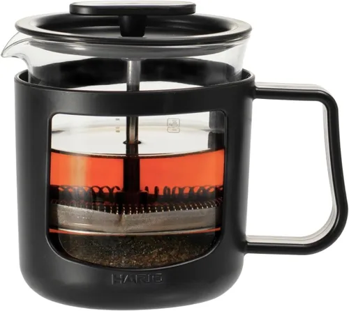 Vista 2 de HARIO CPU-4-B CafePress U Press - Vaso de café resistente al calor, capacidad práctica, 20.3 fl oz (600 ml), color negro