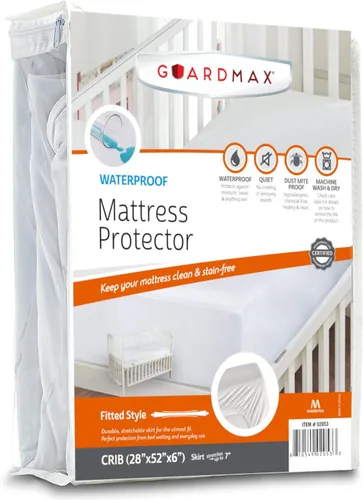 Vista 15 de Guardmax Protector de Colchón de Algodón Terry Tamaño Twin - Impermeable y a Prueba de Ácaros del Polvo con Bolsillos Elásticos - Sábana Bajera