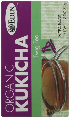 Vista 6 de Eden Té ramita, bolsas de té, kukicha, cajas orgánicas de 1.12 oz