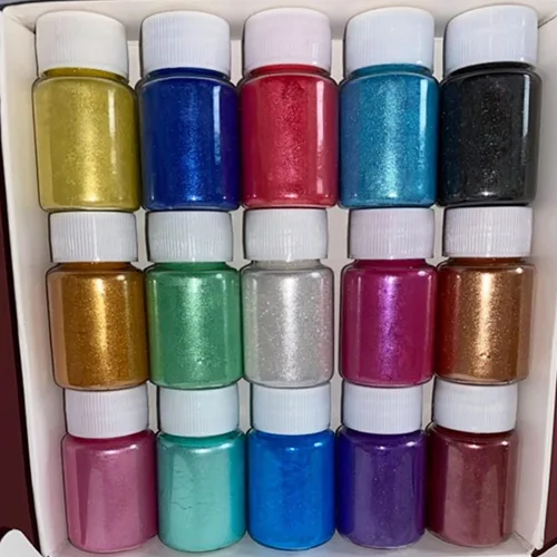 Vista 8 de 15 botellas de pigmento de limo, polvo de mica para hacer jabón, pigmentos de color de resina, polvo de mica para hacer velas, resina epoxi, brillo