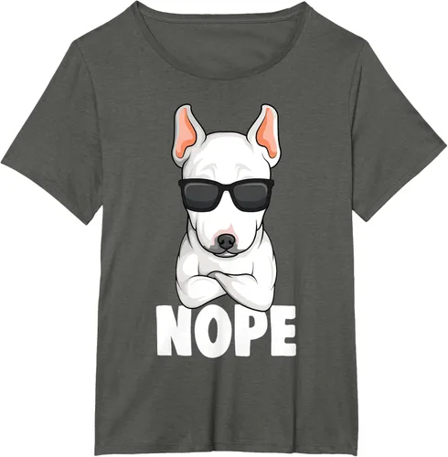 Vista 94 de Camiseta de perro Bull Terrier para niños y mujeres, Negro