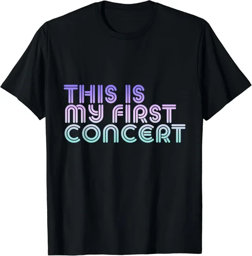 Vista 2 de This Is My First Concert- Camiseta, Negro, S