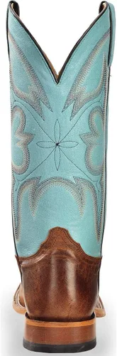 Vista 7 de Tony Lama Mens Sealy Square Toe Casual Botas Mid Calf - Azul, Marrón