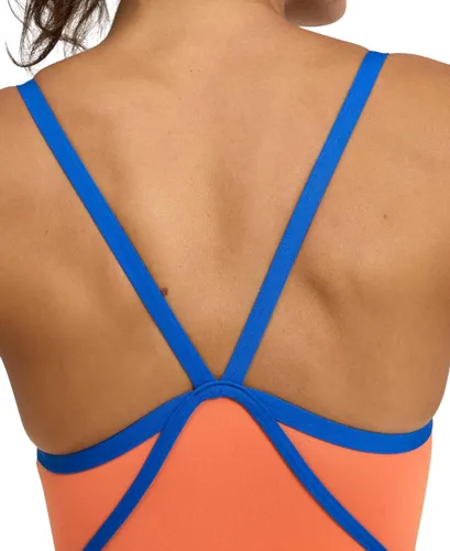 Vista 4 de Arena Traje de baño Performance Icons Solid Super Free Back para mujer