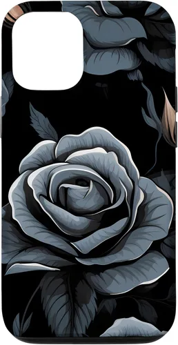 Vista 28 de Black Rose Floral Flower Case for iPhone 16