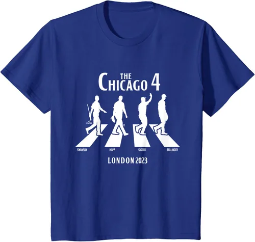 Vista 3 de Camiseta Chicago Baseball London Crosswalk MLBPA, Azul