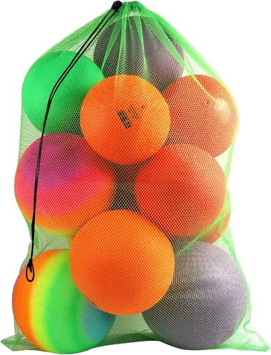 Vista 14 de GSE Games & Sports Expert 24x36/30x40 X-Large Mesh Sports Equipment Drawstring Bag for Soccers, Basketballs, Footballs