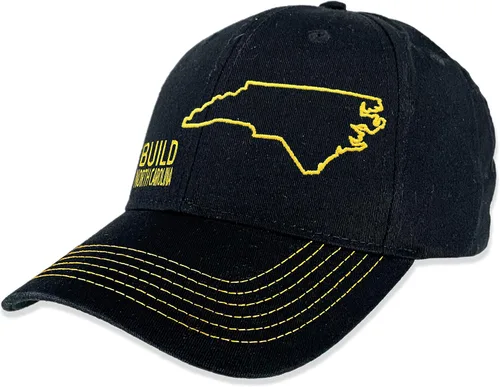 Vista 2 de John Deere Build State Pride - Sombrero completo de sarga negro y gris
