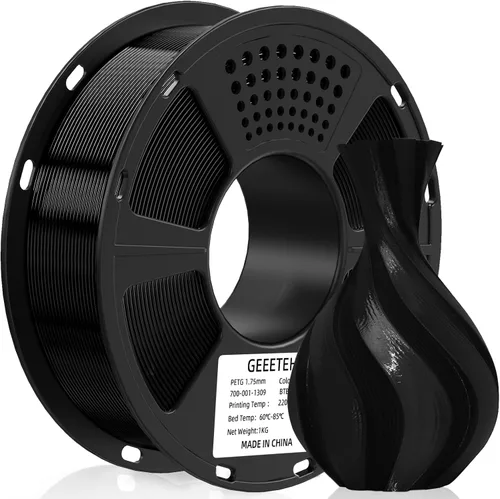 Vista 55 de Geeetech - Filamento PLA de 0.07 pulgadas, filamento de seda de bicolor, consumo dicromático de coextrusión brillante, 2.2 libras, 1 carrete