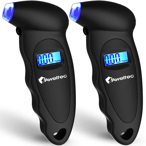 Vista 12 de Medidor digital de presión de neumáticos (negro (1PK), 1 paquete Negro (1 unidad)