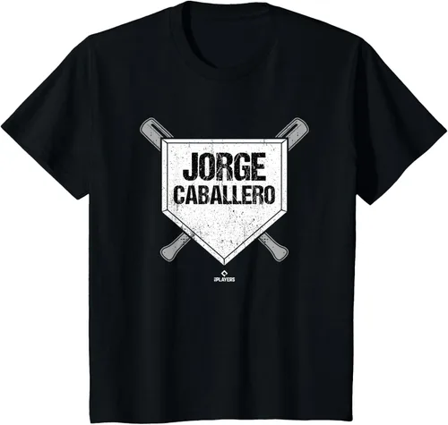 Vista 14 de Homeplate Gameday Jorge Caballero Prospect Baseball Fan Gear Camiseta, Negro