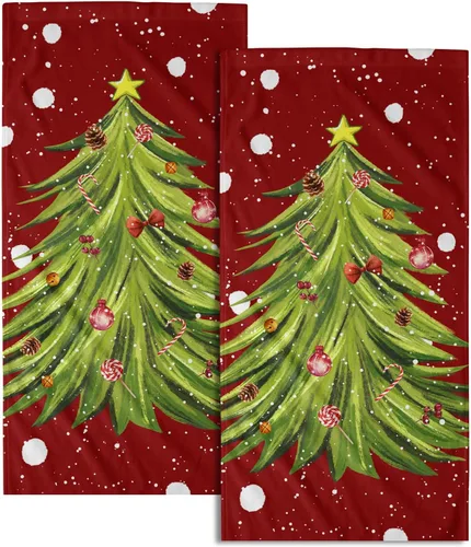 Vista 39 de Giwawa Toallas de mano en blanco y negro – Juego de 2 toallas de baño decorativas para baño, cocina, gimnasio, 14 x 28 pulgadas
