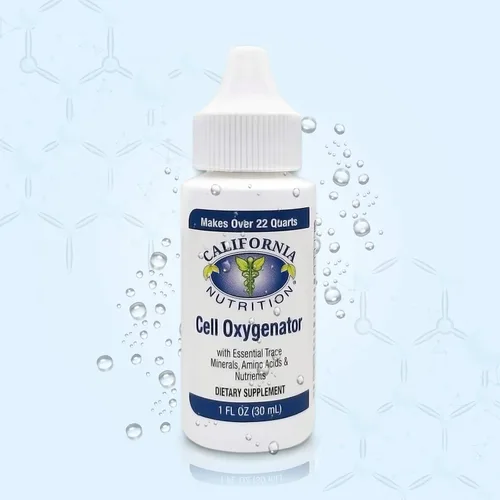 Vista 3 de Cell Oxygenator - Botella de 1 onza líquida (paquete de 10), concentrado de alimentos celulares con gotas de agua de oxígeno líquido, suplemento