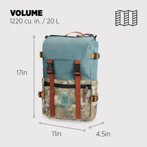 Vista 44 de Topo Designs Rover Pack Clásico, asfalto/negro, Tamaño único, Rover Pack Clásico