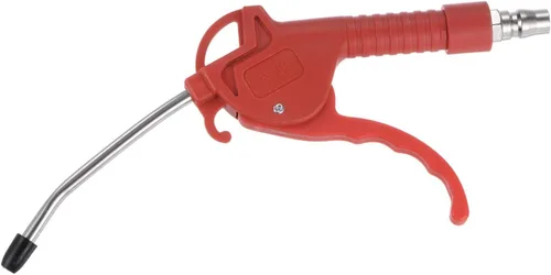 Vista 3 de HARFINGTON Pistola de soplado de aire de acero inoxidable de alta presión con boquilla angular de 4 pulgadas de largo, mango de 5.906 in para Rojo
