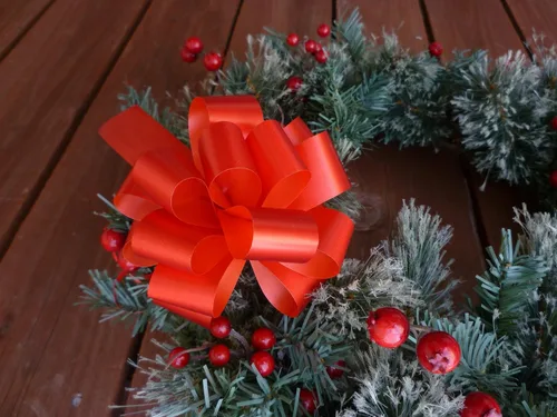 Vista 7 de GiftWrap Etc. Lazos de regalo - 5 pulgadas de ancho, juego de 9, otoño Estampados navideños 1