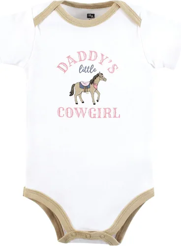 Vista 476 de Hudson Baby baby-girls Cotton Bodysuits 3-pack