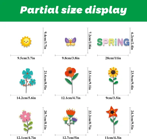 Vista 3 de Pegatinas de primavera para ventanas, flores, plantas, decoración de ventanas, calcomanías estáticas de mariposa para decoración de ventanas