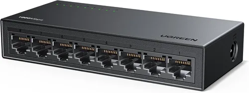 Vista 9 de UGREEN Interruptor Ethernet, Divisor Ethernet Gigabit de 5 Puertos, Conecta y Usa, Interruptor de Red para Pared y Escritorio, No Administrado