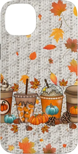 Vista 15 de iPhone 16 Acción de Gracias Otoño Hojas Otoño Calabaza Especias Funda