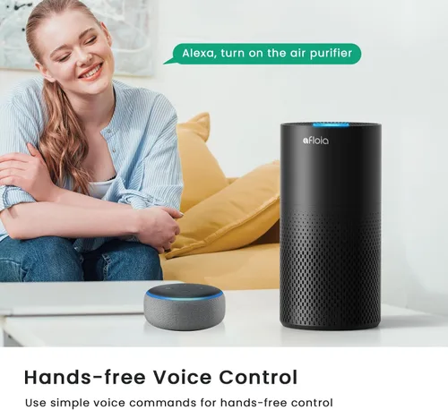 Vista 7 de Afloia Purificadores de aire para dormitorio, hogar, habitación grande, Wi-Fi de 2.4 GHz, filtro inteligente 3 en 1, purificadores de aire