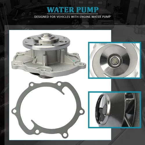 Vista 3 de IRONTEK Kit de bomba de agua para motor apto para Cadillac ATS/CTS/SRX/STS/XTS, para GMC Acadia/Canyon/Terrain, para Buick Allure, para Chevy