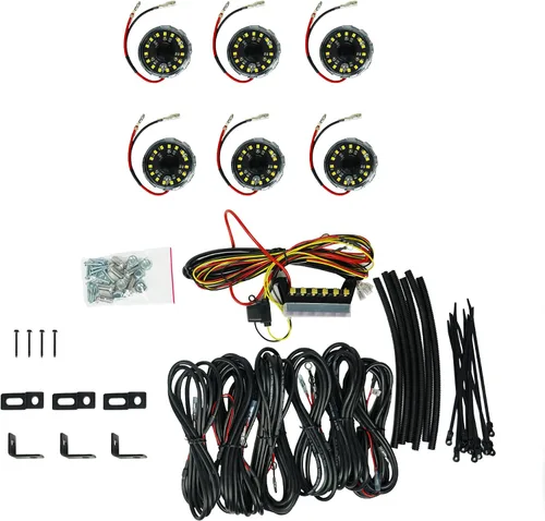 Vista 5 de Kit de luces LED Cyclone V2 - Luz de roca - Sistema de 6 luces - Ámbar - Haz de 5W de haz amplio