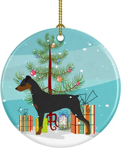 Vista 17 de Caroline's Treasures Cavalier King Charles Spaniel - Adorno de cerámica para árbol de Navidad, decoración colgante para el hogar, Navidad, fiestas