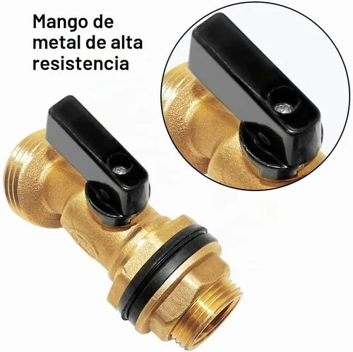 Vista 5 de Joywayus Contenedor de agua de latón/espita 3/4" GHT del barril de lluvia a