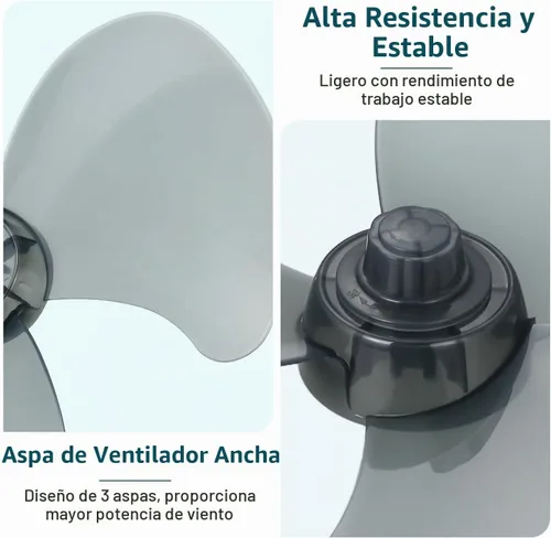Vista 7 de DOITOOL Reemplazo de la cuchilla del ventilador de 16 pulgadas, 3 cuchillas