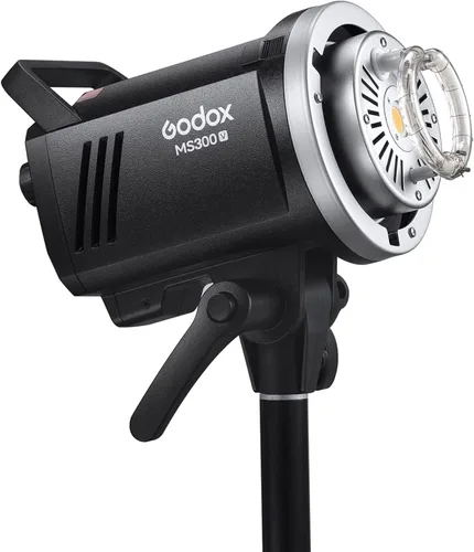 Vista 6 de Godox MS300V 300Ws GN58 Compact Studio Strobe Flash Bowens Mount Monolight Negro