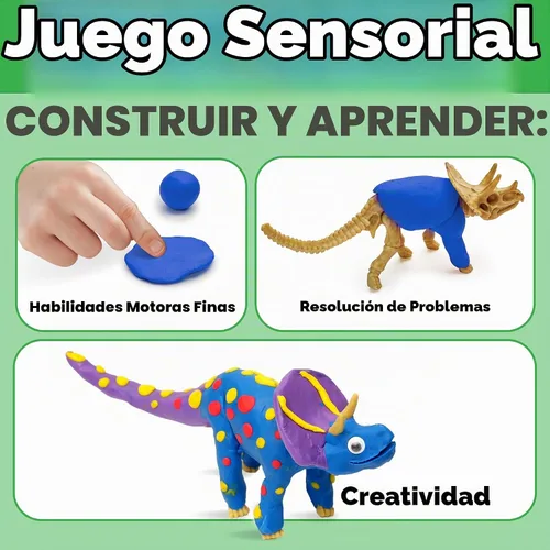 Vista 4 de Creatividad para niños: crea con dinosaurios de arcilla